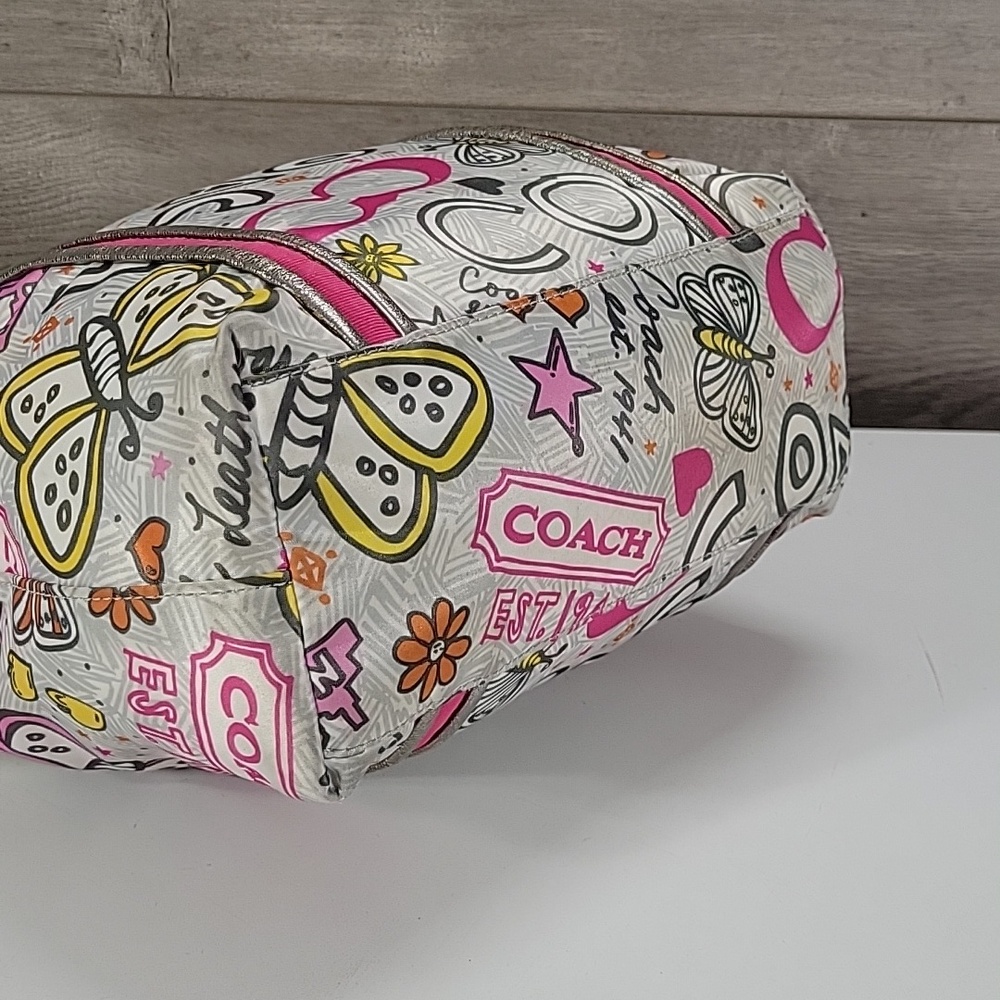 Coach Poppy Y2K Bandana Butterfly Tote Bag F15712 - Picture 8 of 16